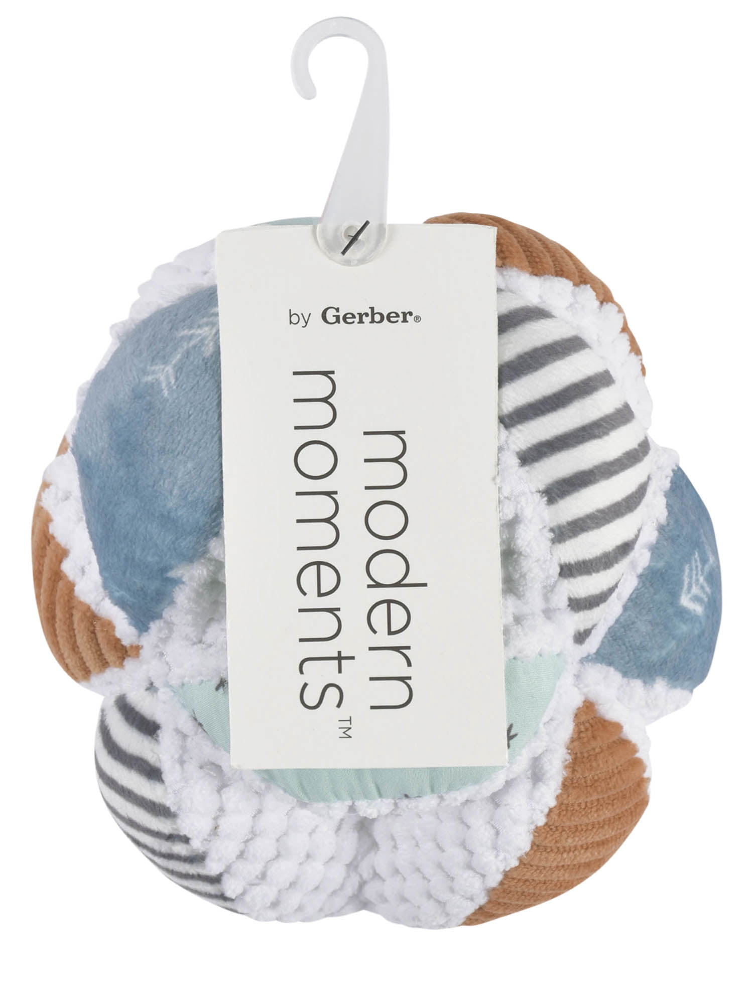 Modern Moments by Gerber Baby Boy or Girl Unisex Plush Developmental Sensory Ball