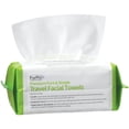 thumbnail image 2 of ForPro Premium Pure & Simple Travel Facial Towels, 100-Count Disposable Makeup Remover Dry Wipes, Ultra Soft Lint-Free Biodegradable 8" x 8" Face Towels, 2 of 7