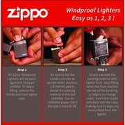 Zippo Lighter-Winning Hand Design Black Matte Windproof Lighter #Z5431