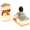 thumbnail image 3 of Doll House Mini Furniture Dining Table Cabinet Baking Set Model Kitchen Scene, 3 of 6