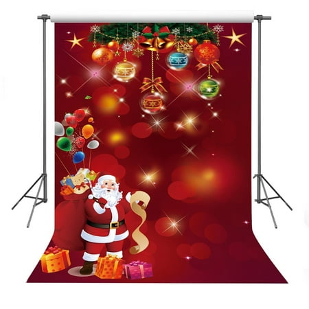 Image of GreenDecor Christmas Theme Background 5x7ft The Santa Claus Carrying the Gifts Photography Backdrop Children Photo Props
