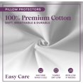 thumbnail image 3 of CirclesHome Wedge Pillow Cover 100% Cotton, Zippered Wedge Pillow Case Protector, Soft, Hypoallergenic & Breathable - Light Grey (24Wx25Lx12), 3 of 9