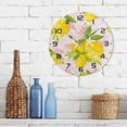 thumbnail image 7 of GZHJMY Lemon Wall Clock, 10" Silent Non Ticking Round Clock, Oil Painting Easy to Read Clock for Living Room Bedroom Bathroom Home Decor Holiday Gifts, 7 of 7