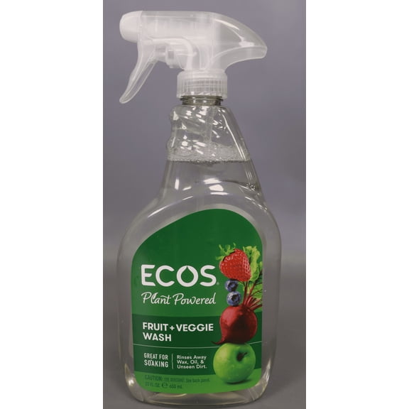 ECOS Plant Powered Fruit & Veggie Wash, 22-Ounce