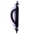 thumbnail image 7 of Decorative Large Door Handle 10.5 in. Use for Push Pull or Slide Doors in Wrought Iron Antique Colonial Forged Design in Black Fleur De Lis w/Screws Renovators Supply, 7 of 7