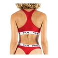 thumbnail image 3 of Fila Ladies Bustier - Unpadded Bra, Without Hanger, Cotton, Unicolor Red L (Large), 3 of 3