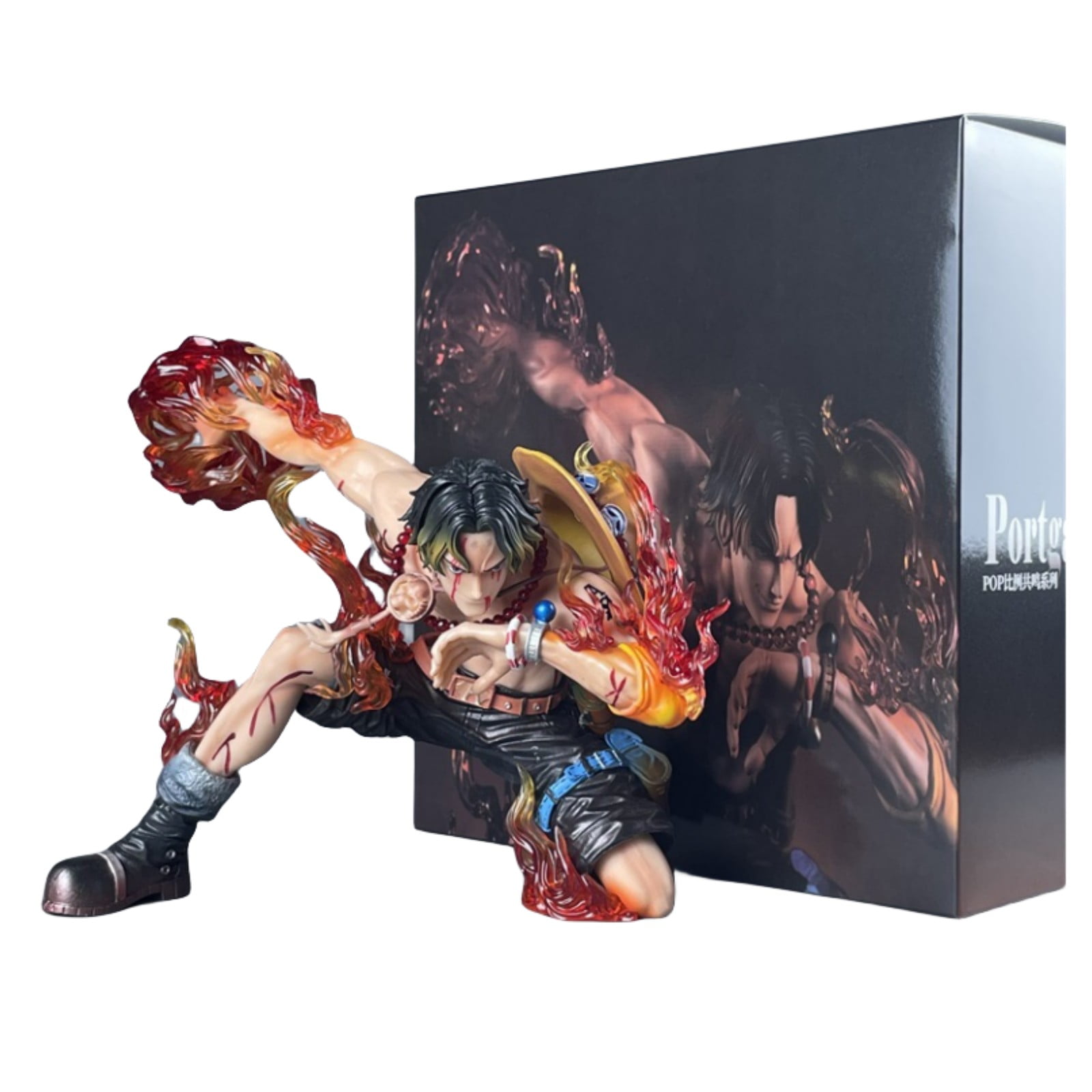 Njube Anime Action PVC Figure 18cm Resonance Ace Figure Character Model Ornaments Statue Collection Gift