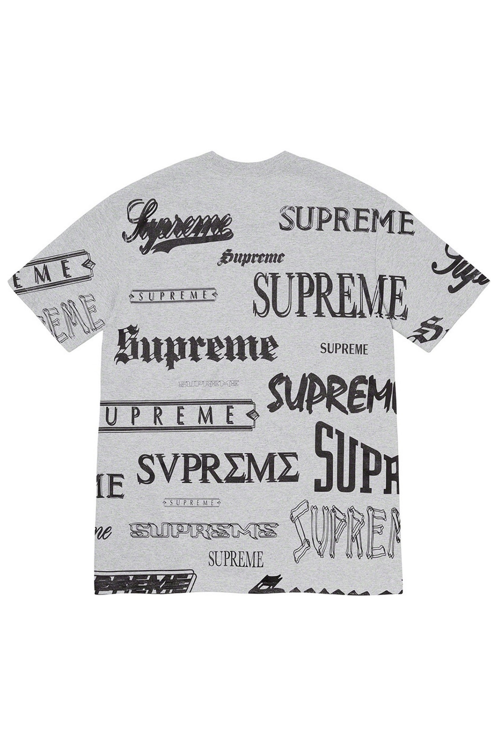 supreme multi logo tee