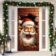 thumbnail image 2 of Cubierta decorativa para puerta de Papá Noel Tapiz Cortina para puerta de fiesta Tapiz Cubierta para puerta Decoración navideña, 2 of 5