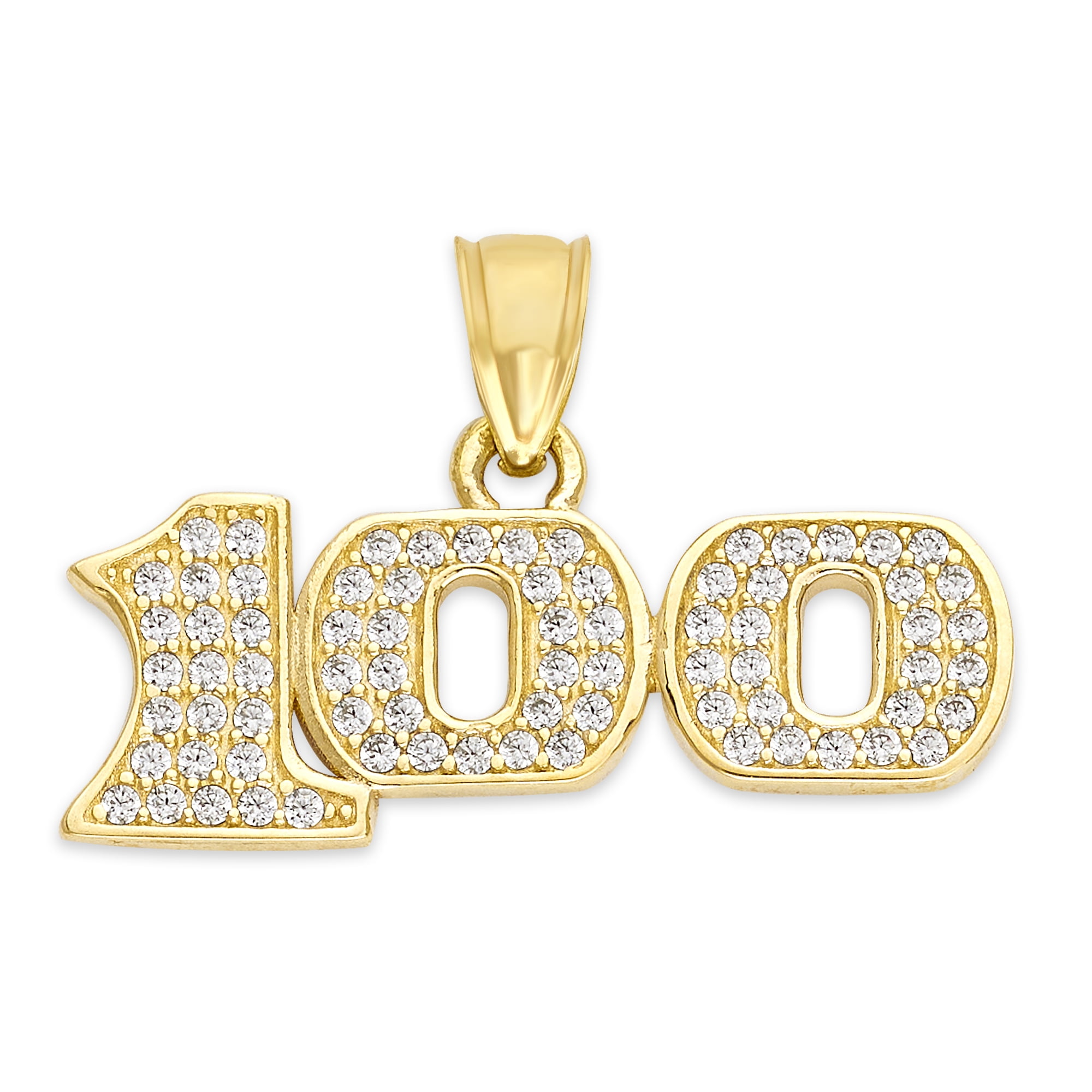 100 Instagram Emoji 10k Yellow Gold Pendant with Rope Chain Set Hiphop Jewelry 