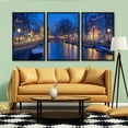 thumbnail image 2 of IDEA4WALL 3 Piece Framed Canvas Wall Art for Living Room, Bedroom Italy City Landscape Canvas Prints for Modern Home Decoration Ready to Hang, 2 of 4