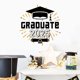 thumbnail image 5 of Pegatinas de decoración de ventanas de graduación | Calcomanías autoadhesivas de PVC | Gorra de graduación clásica y motivos de diploma | Vinilo de pared extraíble y reutilizable | Uso en, 5 of 5