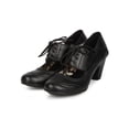 thumbnail image 5 of New Women Refresh Amany-01 Leatherette Cut Out Chunky Heel Spectator Pump, 5 of 5