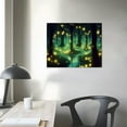 thumbnail image 3 of Nawypu Canvas Wall Art,Fantasy Forest At Night With Fireflies,Extra Large Wall Art,Framed Panoramic Canvas Print,Framed Wall Art,Framed Modern Canvas Wall Art, 3 of 4