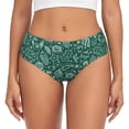 thumbnail image 1 of Fotbe Green Christmas Calzones Estampados para Mujer – Ropa Interior de Algodón, Cómoda, Suave y Elástica-X-Small, 1 of 6