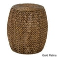 thumbnail image 5 of Gallerie Decor Bali Breeze Tall Wood Drum Accent Table in Whitewashed, 5 of 5