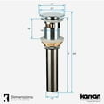 thumbnail image 4 of Karran Usa PUOF25MB Karran PUOF25MB Pop-Up Vanity Bowl Drain - Black, 4 of 5
