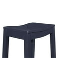 thumbnail image 2 of Bowery Hill Contemporary Backless Wood Counter Height Stool in Navy, 2 of 10