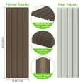 thumbnail image 2 of Domi Outdoor Living 25 Pcs Galvanized Metal Roofing Panels with Steel Screws, 5.28ft x 1.64ft Corrugated Siding Panels for Pergola, Gazebo, Shed, Patio, Garage, Chicken Coop, Brown, 2 of 10