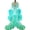 Green, variant on Women Bath Party Dress See-through Mesh Fluffy Sleeve Pleated A-line Lace-up Bow Waist Seductive Wedding Night Honeymoon Bathrobe Nightdress