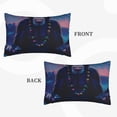 thumbnail image 4 of Fotbe Starry Sky Meditating Chimpanzees Pillow Cases - Envelope Closure - Luxury, Extra Soft, Cooling Pillow Covers - Wrinkle, Fade, Stain Resistant-20"x30", 4 of 8