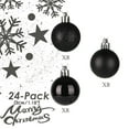 thumbnail image 5 of 24PCS Christmas Balls Ornaments for Xmas Christmas Tree - Shatterproof Christmas Tree Decorations Small Hanging Ball for Holiday Wedding Party Decoration,1.2in, 5 of 5