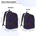 thumbnail image 3 of Bixox Chemistry Science Printing Canvas Backpack Lightweight Casual Travel Backpack School Backpack Fits 15.6 Inch Notebook, 3 of 5
