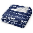 thumbnail image 6 of Papa Blanket Papa Gifts Throw Blanket Gift for Papa Soft Flannel Blanket Gifts for Grandpa Blue Sofa Blanket Durable Travel Blanket Birthday Gift from Grandchildren 80"X60", 6 of 6