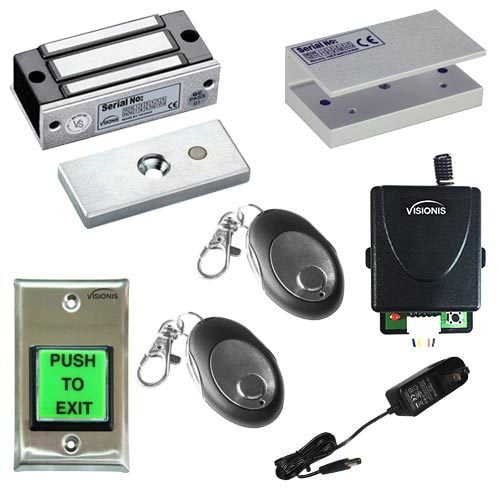 Visionis VIS-UMINI-120 U Bracket for 120lb Electric Maglock for Glass Doors