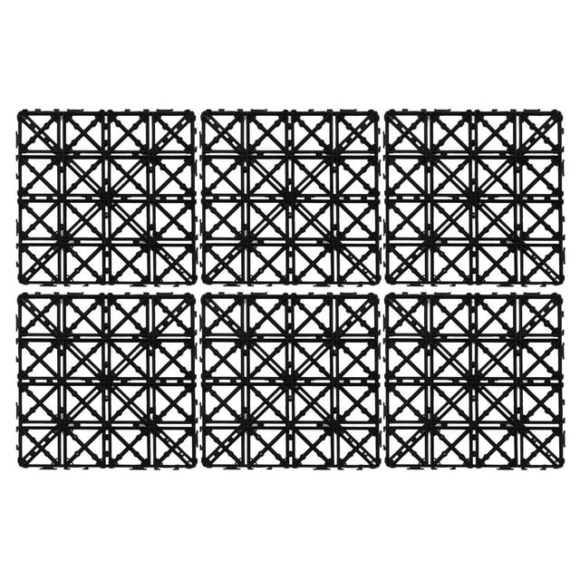 Carreaux de Sol Emboîtables, 45 Pcs Carreaux de Drainage Emboîtables Carreaux d'Extérieur Emboîtables Carreaux de Drainage Performance Puissante