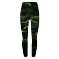 thumbnail image 4 of lcziwo Womens Gym High Waisted Workout Seamless Leggings Casual Tummy Control Scrunch Butt Lifting Yoga Pants Fashion Camo Graphic Tights Yellow M, Dollar Sales, 4 of 5