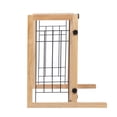 thumbnail image 6 of Pefilos Freestanding Pet Gate Adjustable from 40"- 71" Sturdy Solid Wood Dog Gate for Indoor Stairs, Orange, 6 of 16