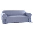 thumbnail image 2 of Classic Slipcovers Heavy Microsuede Loveseat Slipcover, Cappuccino, 2 of 4