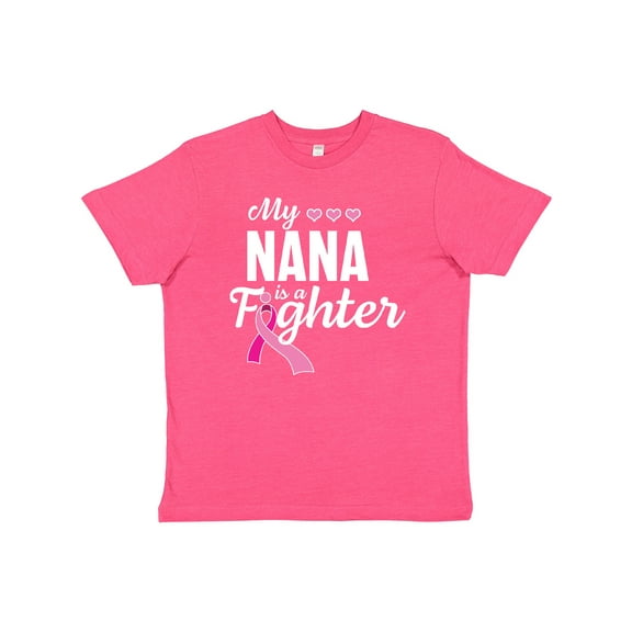 Inktastic Breast Cancer Awareness My Nana is a Fighter Youth T-Shirt