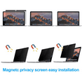 thumbnail image 4 of Compatible with MacBook Pro Retina 13/15 Inch, Magnetic Privacy Screen Privacy Filter Protective Film Screen Protector Anti-refle, 4 of 5