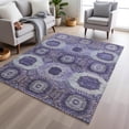 thumbnail image 6 of Dalyn Rugs Machine Washable Indoor/Outdoor Chantille Purple 9' x 12' Rug, 6 of 9