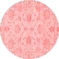 thumbnail image 1 of Ahgly Company Machine Washable Indoor Round Oriental Red Traditional Area Rugs, 6' Round, 1 of 4
