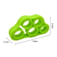 thumbnail image 4 of Banda Agarre Mano 5 Dedos Silicona Elástica para Entrenamiento Físico (6.6 Lb) Verde, 4 of 4