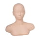 thumbnail image 2 of Cabeza de entrenamiento de práctica, maniquí, práctica, cabeza de cosmetología, muñeca de maquillaje profesional suave, cabeza de de hombros, 2 of 8