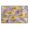 thumbnail image 2 of Non-Slip Area Rug 60"x39" Indoor Washable Floor Mats Carpet Printed for Living Room, Bedroom, Home Decor Yellow and Lavender Flowers, 2 of 7