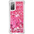 thumbnail image 2 of Compatible with Samsung Galaxy S20 FE Case Glitter Liquid Cute Clear Phone Case Floating Quicksand Shockproof Protective Bumper Silicone Soft TPU Case for Samsung Galaxy S20 FE Love Pink YB, 2 of 12