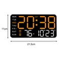 thumbnail image 6 of Large Digital Wall Clocks Week Date Temperature Display Voice Control Tables LED 12/24H Alarm Clock Brightness Adjustable Clock, 6 of 6