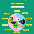 thumbnail image 5 of Pelota antiestrés de Halloween, juego de fiesta de Halloween para niños pequeños, niños y niñas, juguete de descompresión, juguetes para apretar, juguetes sensoriales divertidos y complicados (verde), 5 of 5