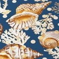 thumbnail image 2 of Addison Rugs Indoor/ Outdoor Surfside Coral Shells Washable Rug New Blue - 8' x 8', 2 of 5
