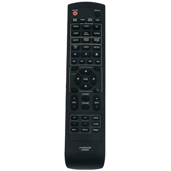 Replacement Remote Control XXD3038 fit for Pioneer Receiver Audio Video Multi-channel AV Receivers VSX-D511 VSX-D412 VSX-D41 VSX-D411 VSX-D412K VSXD412S VSX-D411-S HTP620DV Full HTP620DVFULL