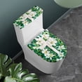 thumbnail image 2 of HELLHERO Cross Flower Elastic Edge Adjustable Fits All Toilet Shapes Polyester Fabric Bathroom Seat Covers Bathroom Home Machine Washable Dust-Proof U-Shaped, 2 of 8