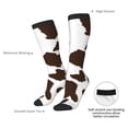 thumbnail image 4 of Vsdgher Brown Cow Knee Socks, High Socks Long Stretchy Sock Women Knee High Stocking, Long Socks for Women, 4 of 6