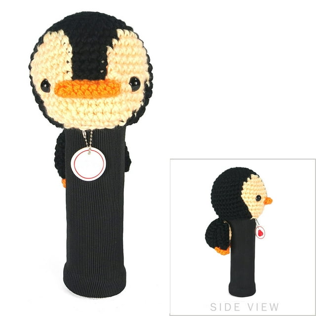 StitchHead Hand Stitched Yarn Animal Driver/Wood Head Cover - Penguin