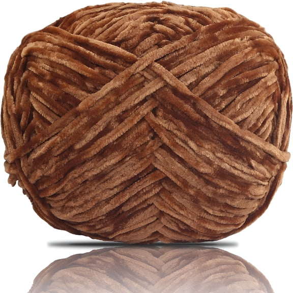 AUQ Chenille 100g Polyester Fluffy Yarn,180 Metres