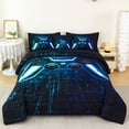 thumbnail image 2 of URBONUR Blue Teal Boys Comforter Sets Twin 6 Pieces Gaming Kids Bed in A Bag with Sheets Games Console Buttons Bed Set with Sheets(Blue Teal Twin), 2 of 8